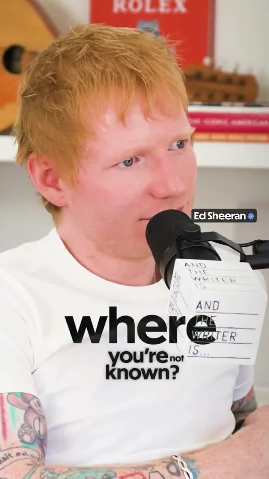 Ed Sheeran in The discipline of greatness